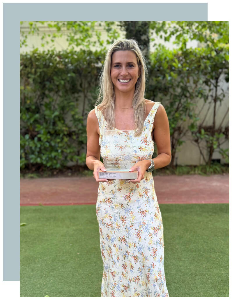 Beachcomber Tours TOP Agent/consultant and service award for 2023, 2024, 2025 and 2026.